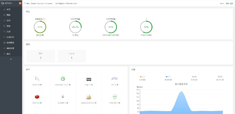 Linux主机开源面板：mdserver-web，完全免费，界面仿宝塔面板