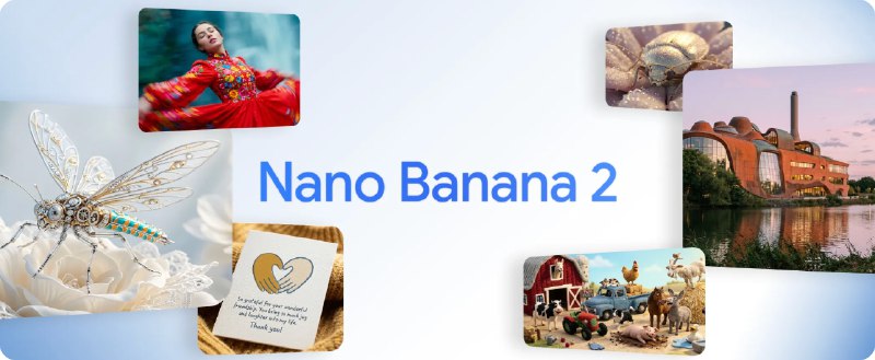 Google 发布 Nano Banana 2 生图模型2 月 27 日，Google DeepMind 宣布推出最新图像生成模型 Nano Banana 2 (gemini-3.1-flash-image-preview) 